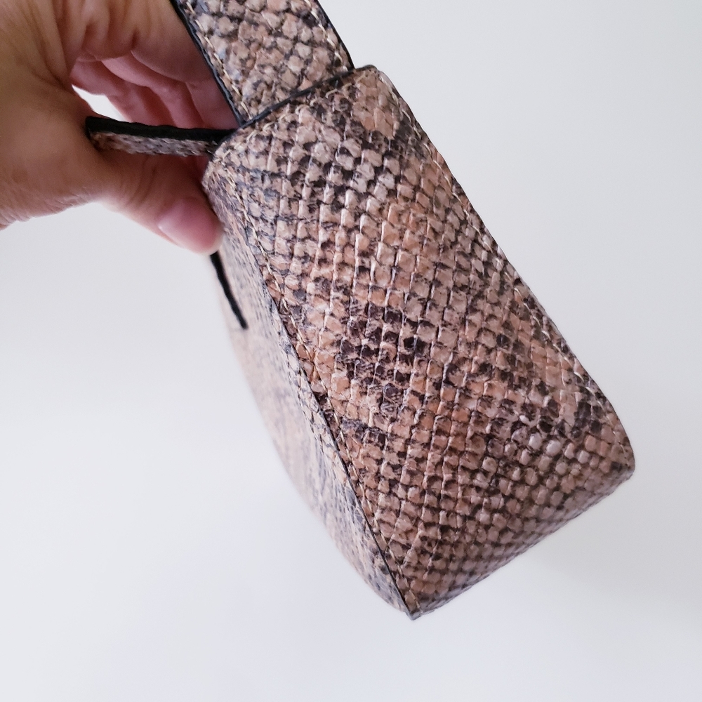 Vintage Guess Brown Snakeprint Mini Bag - Picture 7 of 14